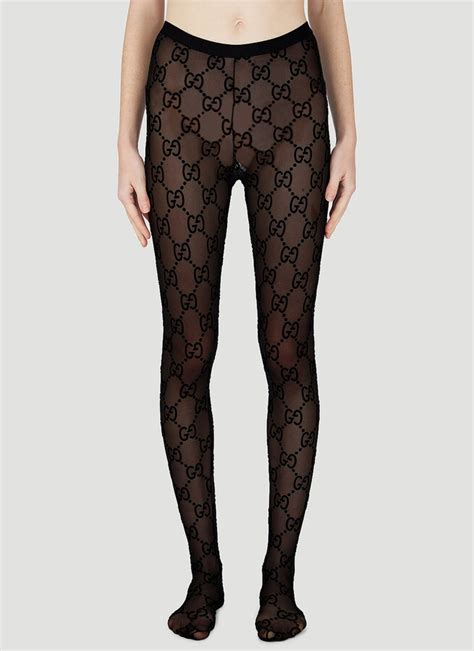 Gucci GG Supreme Tights in Black .